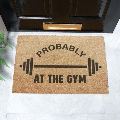 Probably At The Gym Doormat (60 x 40cm)