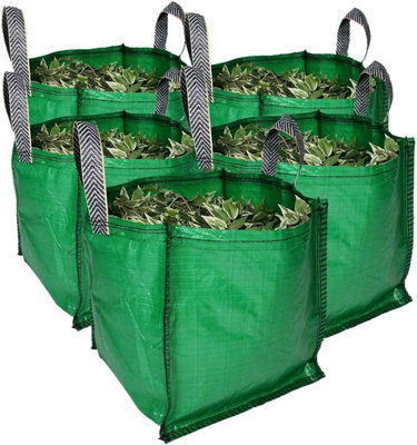 PRObag Garden Waste Bags - 90 Litre - 1 to 5 Sacks - PREMIUM GRADE - Industrial Fabric and Handles