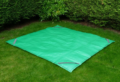 PRObag Ground Sheet - Heavy Duty Extra Strong Ground Sheet with Lifting Handles - 6ft by 6ft Green Extra Thick