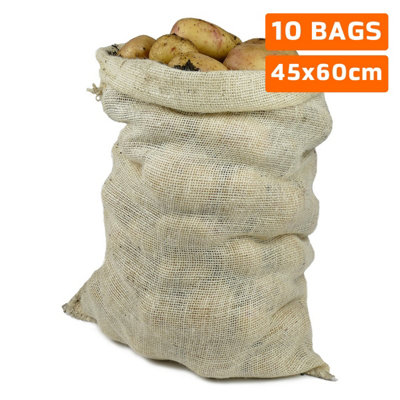 PRObag - Hessian Sacks - PREMIUM GRADE - Jute, Burlap Sacks for Potatoes Vegetables Fruit - Potato Sacks Extra Strong