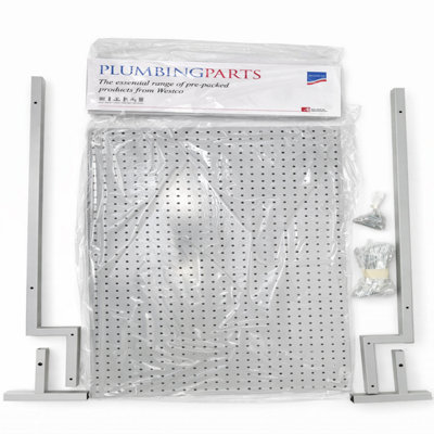 Problem Solver Deluxe Plumbing Display Stand with Pegboard and Brackets ...