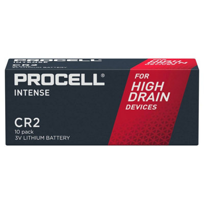 Procell Intense CR2 3V Lithium Battery - Pack of 10