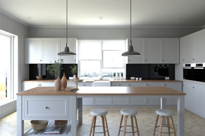 Proclad Black PVC Kitchen Splashbacks-2440x600x2.5mm - Offer includes 1 tube Proclad adhesive