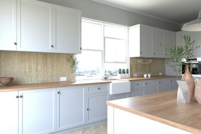 Proclad Classic Marble Laminate Splashback for Kitchens-2400x600x10mm - Offer includes 1 tube Proclad adhesive