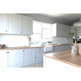 Proclad Gloss White Laminate Splashback for Kitchens-2400x1200x10mm - Offer includes 1 tube Proclad adhesive