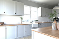 Proclad Gloss White Laminate Splashback for Kitchens-2400x600x10mm - Offer includes 1 tube Proclad adhesive