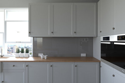 Proclad Grey PVC Kitchen Splashbacks-2440x600x2.5mm - Offer includes 1 ...