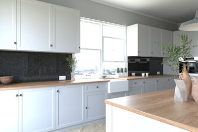 Proclad Midnight Marble Laminate Splashback for Kitchens-2400x1200x10mm - Offer includes 1 tube Proclad adhesive