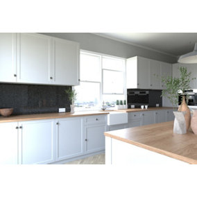 Proclad Midnight Marble Laminate Splashback for Kitchens-2400x1200x10mm - Offer includes 1 tube Proclad adhesive
