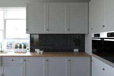 Proclad Midnight Marble Laminate Splashback for Kitchens-2400x600x10mm - Offer includes 1 tube Proclad adhesive