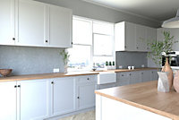 Proclad Pietra Grey Laminate Splashback for Kitchens-2400x1200x10mm - Offer includes 1 tube Proclad adhesive