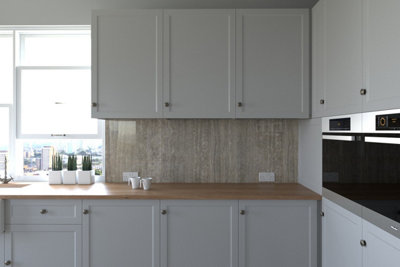 Proclad Roman Marble Laminate Splashback for Kitchens-2400x1200x10mm - Offer includes 1 tube Proclad adhesive