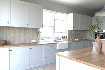 Proclad Roman Marble Laminate Splashback for Kitchens-2400x600x10mm - Offer includes 1 tube Proclad adhesive