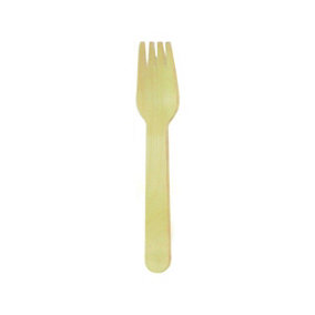 Procos Wooden Disposable Forks (Pack of 8) Light Wood (One Size)