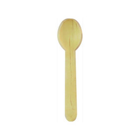 Procos Wooden Disposable Spoons (Pack of 8) Beige (One Size)