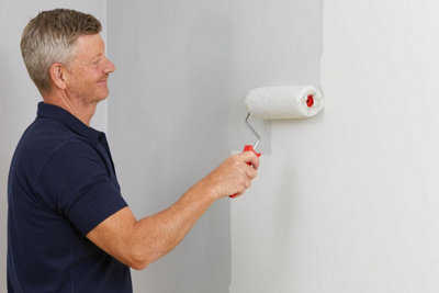 ProDec 9 inch x 1,75 kunststof handvat Trade Professional Verfroller Frame met Anti-Slip 5-draads kooi en Schroefbare Handgreep voor Verlengstang, 9 x 1,75 kooi