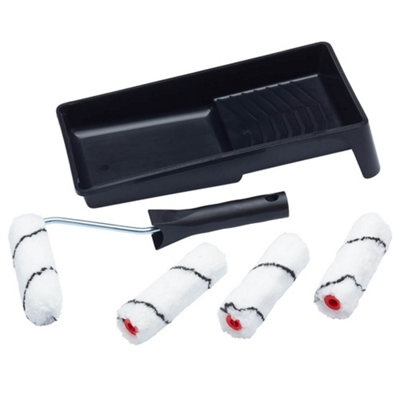 ProDec Advance 6 pc Medium Pile Microfibre 4 inch  Emulsion Paint Mini Roller Set