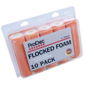 Prodec Advance Flocked Mini Paint Roller (Pack of 10) Peach (One Size)