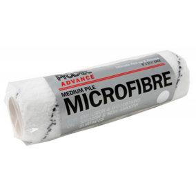 Prodec Advance Microfibre Medium Pile Paint Roller Sleeve White/Black (9in x 1.8in)