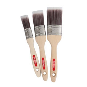 ProDec Premier Paint Brush Set (Pack of 3) Wood/Black (One Size)