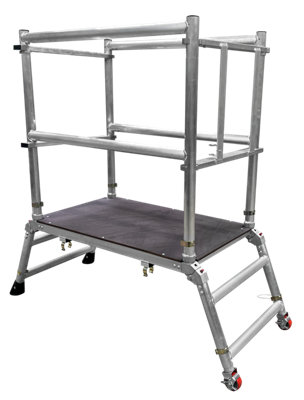 Prodeck Professional Low Level Work Platform , Hop Up Tower with Handrail