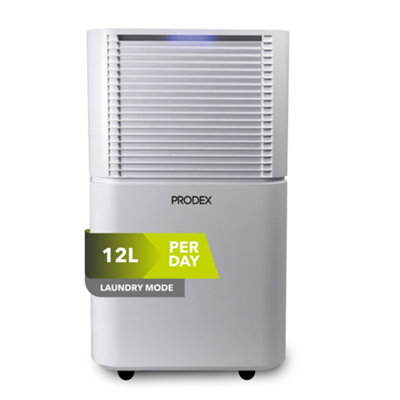 Prodex PXDH012W Dehumidifier, Removes 12 litres Day at B&Q