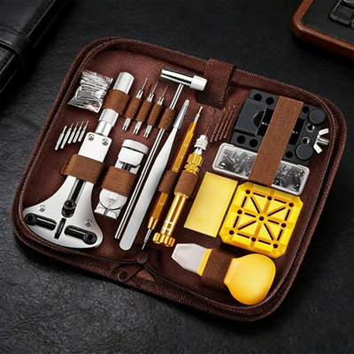 Professional 171-Piece Watch Repair Tool Kit with Portable Case for DIY ...