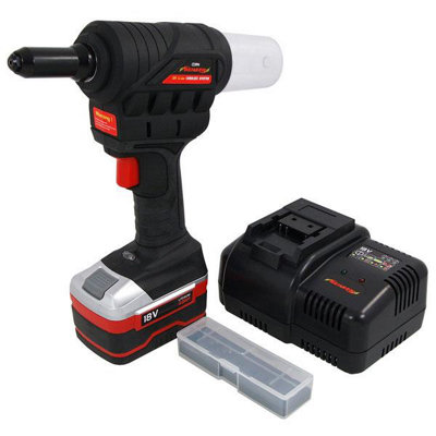 Professional 18v 4.0ah Li-Ion Cordless Rivet Gun For 3/32"-3/16" -Neilsen CT3994