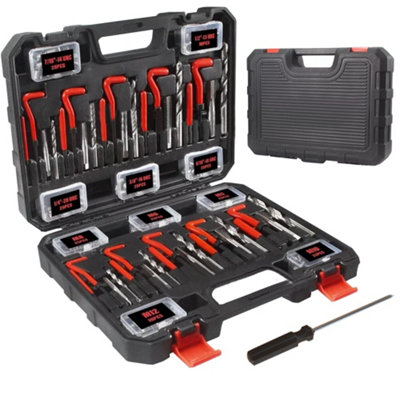 Professional 270pc Thread Repair Kit - Metric (M5-M12) & Imperial (1/4 ...