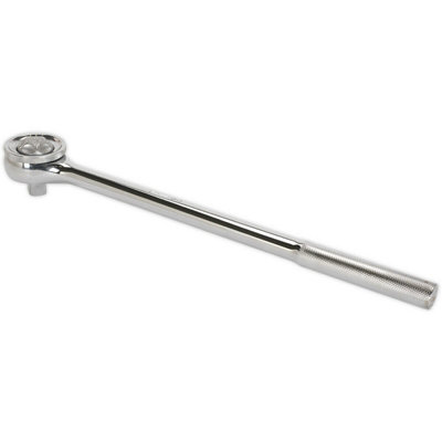 Professional 3/4 Inch Square Drive Ratchet Wrench with Quick Release and Knurled Grip