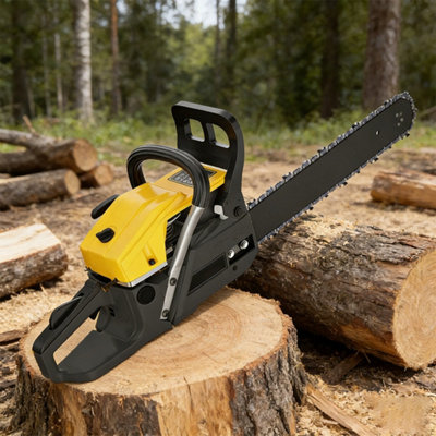Professional 58cc Petrol Chainsaw, 20 Inch (50cm) Bar, Heavy Duty for ...