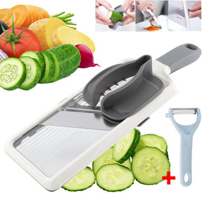 Professional Adjustable Mandolin Slicer & Vegetable Cutter with Hand ...