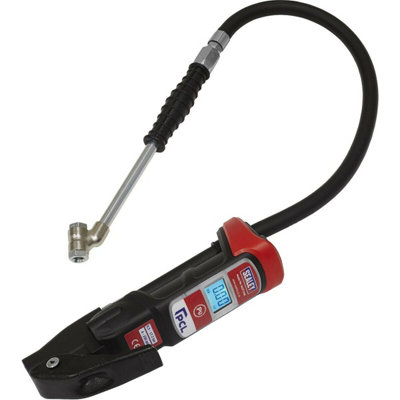 Professional Anodised Tyre Inflator with Long Reach Arm and Twin Push ...