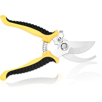 Professional Anvil Tree Shears with Straight Blades and Ergonomic Handles