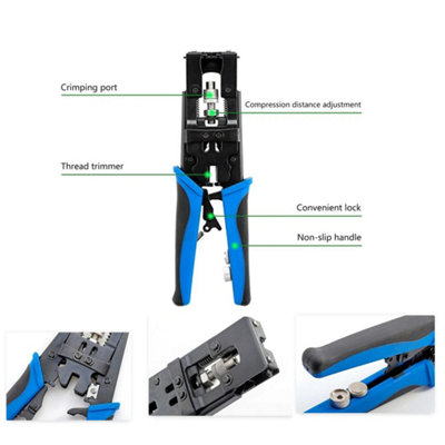Professional BNC Compression Tool with 20 BNC Compression Connectors & Coax Cable Stripper Multifunctional - 5