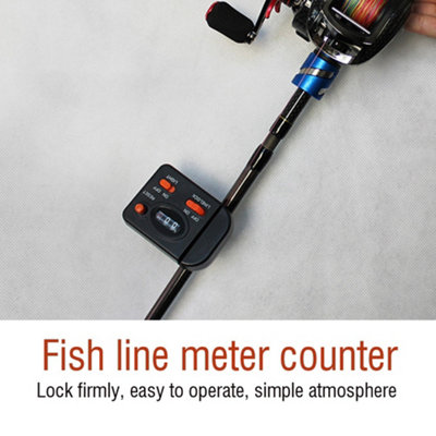 Professional Clip on Rod Fishing Line Counter Depth Finder Digital ...