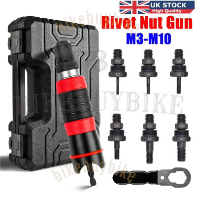 Professional Electric Drill Tool Rivet Rivnut Nut Gun Adapter Insert ...