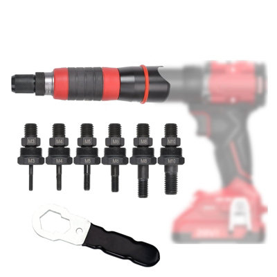 Professional Electric Drill Tool Rivet Rivnut Nut Gun Adapter Insert ...