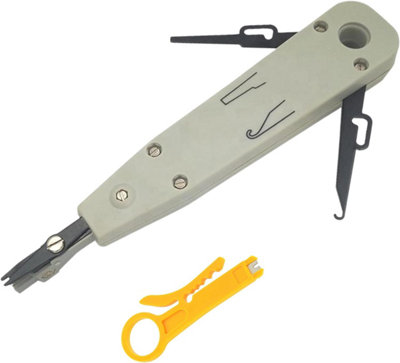 Professional Ethernet IDC Punchdown Tool and Stripper for Keystone Jack ...