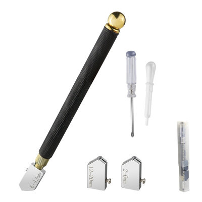 Professional Glass Cutter Pen Style Glass Cutting Tool for 2 to 20mm ...