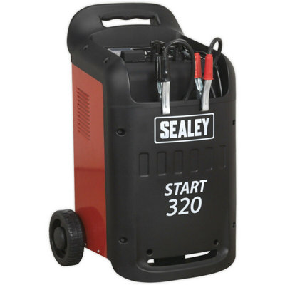 Professional Heavy Duty 12V/24V Battery Starter and Charger for 30Ah to 500Ah Batteries