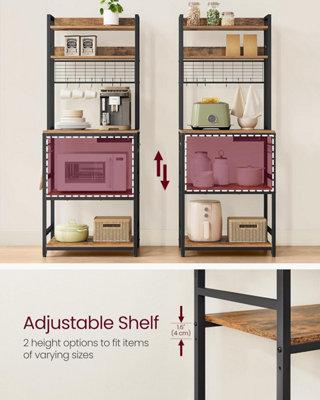 Professional Kitchen Station, Powered Baker's Rack with Multi-Hook ...