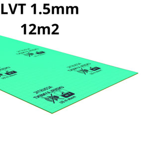 Professional LVT (Vinyl) Underlay 1.5mm - 12m2 (129.16 sqft) - Linking stickers incl. - High Density