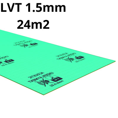 Professional LVT (Vinyl) Underlay 1.5mm - 24m2 (258.33 sqft) - Linking stickers incl. - High Density