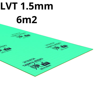 Professional LVT (Vinyl) Underlay 1.5mm - 6m2 (64.58 sqft) - Linking stickers incl. - High Density