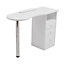 Professional Manicure Table Nail Technician Beauty Salon Tech Station Nail Table Storage Desk with 3 Storage Drawer