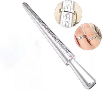 Professional Metal Ring Sizer Mandrel - Accurate UK, US, EU, FR ...