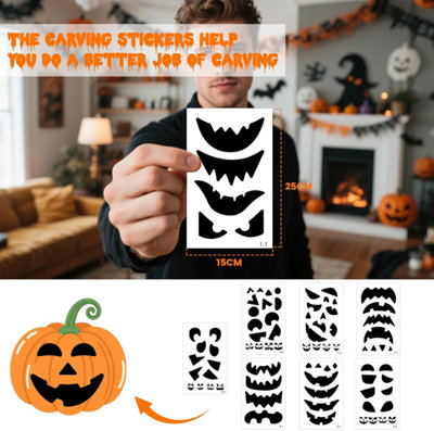Professional Pumpkin Carving Kit 7Pcs Heavy Duty Tools with 8