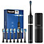 Professional Ultrasonic Electric Toothbrush with 8 Brush Heads and Travel Case