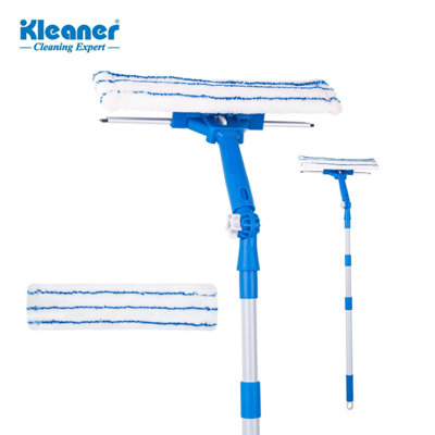 Professional Window Cleaning Kit With Telescopic Handle Microfibre Pad ...